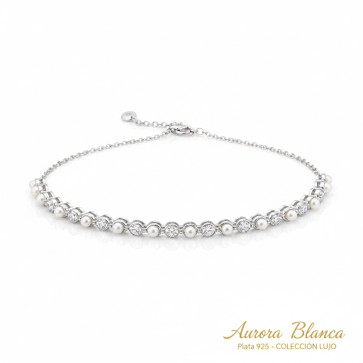 [GRG-006] “Aurora Blanca” choker necklace