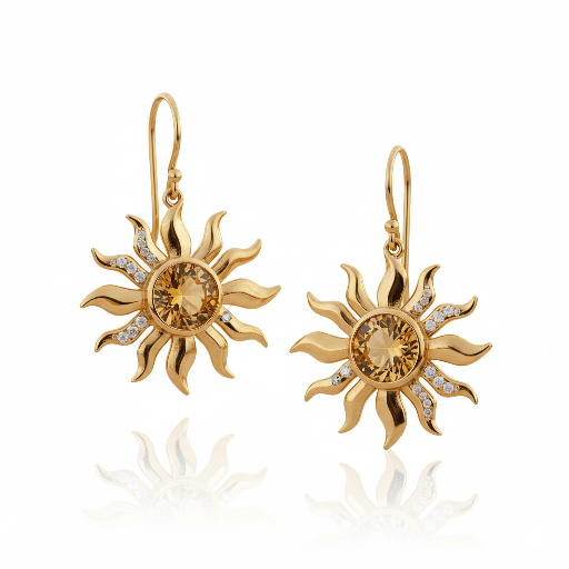 [PND-002] “Sol de Oro” earrings